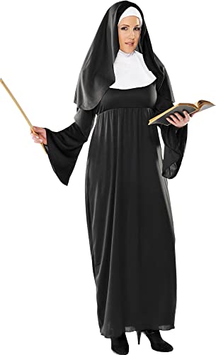 Adult Holy Sister Nun Costume Set - Plus Size ( 18-20) 1 Set - Elegant Black & White...