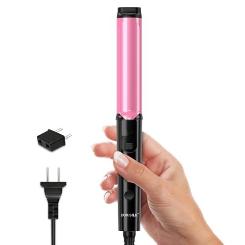 DORISILK Small Barrel Curling Iron for Short and Medium Hair，1 Inch Mini Curling...