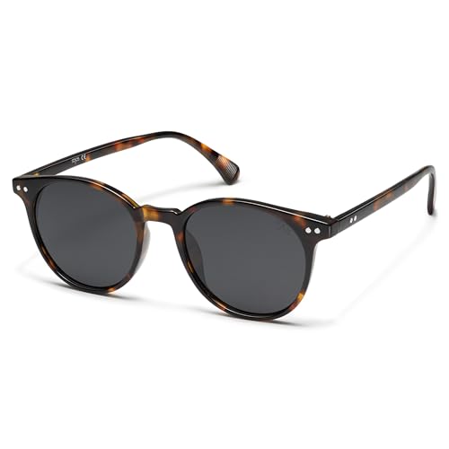SOJOS Small Round Classic Polarized Sunglasses for Women Men Vintage Style UV400 Lens...