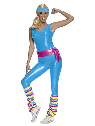 Rubies Women's Deluxe Adult Exercise Barbie Costume, Medium, As As Shown