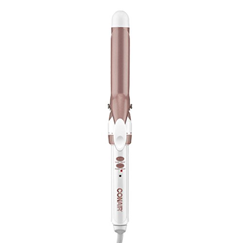 Conair Double Ceramic 1-Inch Curling Iron, 1-inch barrel produces classic curls –...