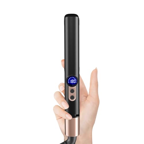 Mini Flat Iron for Short Hair，Mini Hair Straightener，0.7 Inch Dual Voltage Travel...