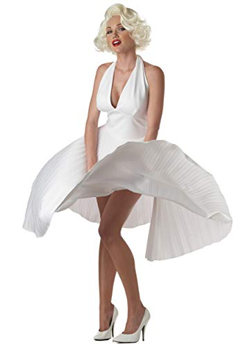 California Costumes Marilyn Monroe Deluxe White Halter Dress Costume Small