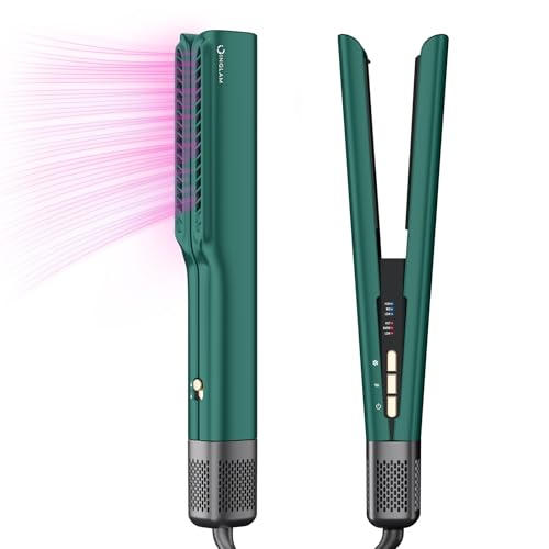 IG INGLAM Air Straight, Style from Wet Hair, 200M Ionic Hair Dryer Straightener for...