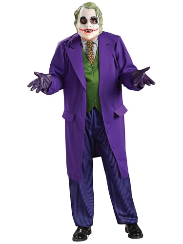 Rubie's mens Batman The Dark Knight Joker Deluxe adult sized costumes, Purple,...