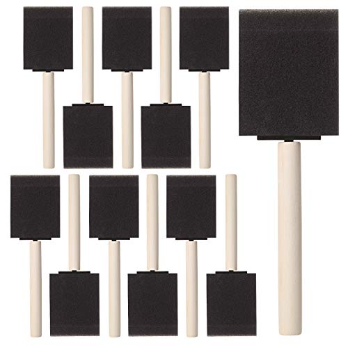 Bates- Foam Paint Brushes, 2 Inch, 16 Pack, Sponge Brushes, Sponge Paint Brush, Foam...