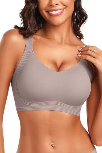 Vertvie Women's Seamless Wireless Push Up Bras with Support and Lift No Underwire...