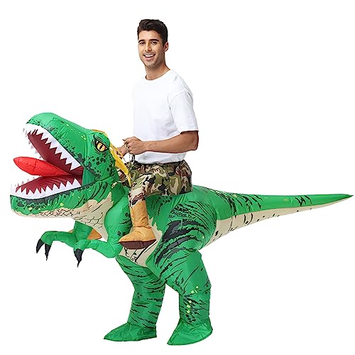 Doscos Adult Inflatable Dinosaur Costume Funny Halloween Costumes for Men/Women...