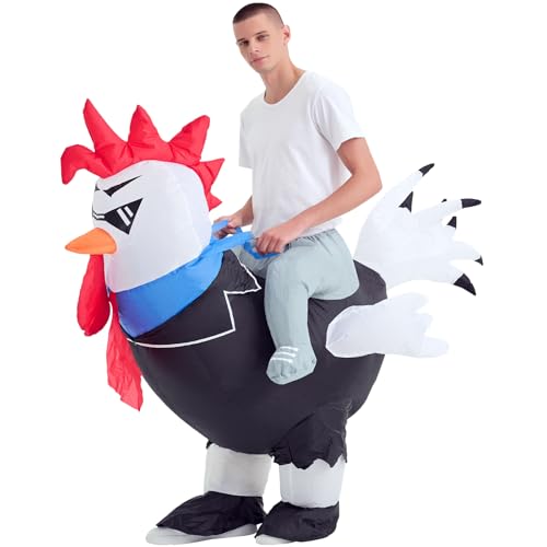 Decalare Inflatable Costume For Adults,Ride On Chicken Costume, Halloween Costumes...