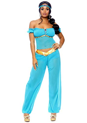 Leg Avenue womens Arabian Beauty Princess Adult Sized Costumes, Turquoise, Medium US