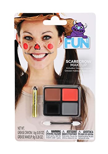 Scarecrow Face Makeup Kit - Grease Makeup, Applicator - Non-Toxic - Exclusive - Ideal...