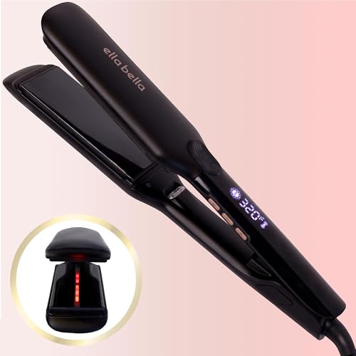 ELLA BELLA® Titanium Flat Iron Hair Straightener (with Infrared) • Professional...