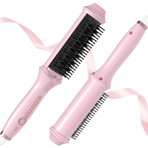 NOVUS Ionic Hair Straightener Brush, 4 Temps & 30s Heating & Auto-Off, Anti-Scald...
