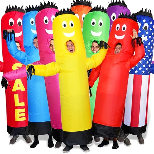LookOurWay Inflatable Tube Man Costume - Wacky Wavy Arm Guy Funny Inflatable...