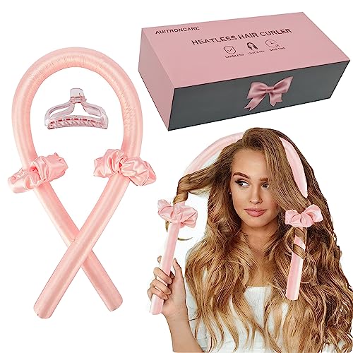 Heatless Curling set,Silk Curls Rod Headband,No Heat Rollers to Sleep in...
