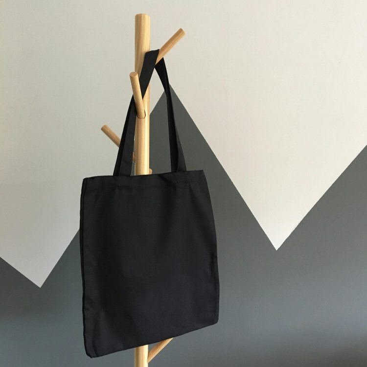 Black tote bag