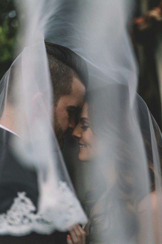 couple on wedding day